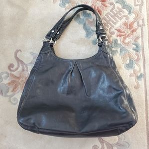 Coach black leather purse